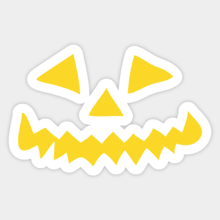 Halloween Pumpkin Face (Halloween costume) Sticker